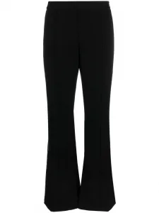 Расклешенные брюки в полоску Tory Burch, черный