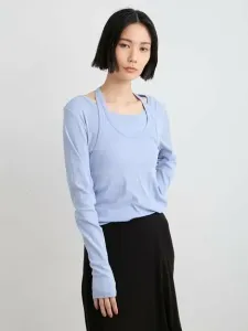 Футболка с воротником-стойкой Twistron Miesrohe, цвет Lblu[081]