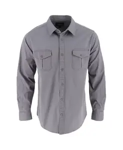 Мужская рубашка Utility Stretch Shop с длинным рукавом на пуговицах Thorogood, серый