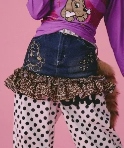 Юбка с оборками GALFY/Galfy GAL-chan (женская) Select Brands, цвет Indigo