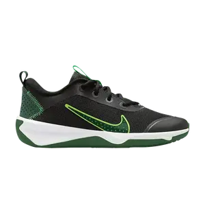 Кроссовки Nike Omni Multi-Court GS 'Black Green Strike'