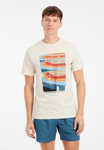 Футболка с принтом Protest, кремовый