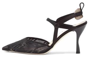 Туфли женские Fendi Colibri на высоком каблуке, черный