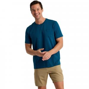 Мужская футболка Bamboo Current с карманом Free Fly, Legion Blue