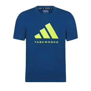 Adidas Футболка с коротким рукавом Blue Green для детей 3-7 лет