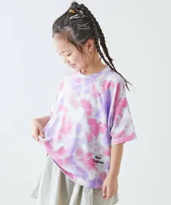 Быстросохнущая, гладкая и эластичная сетчатая футболка с эффектом тай-дай, топ из коллекции весна-лето 2025 Devirock, цвет Pink