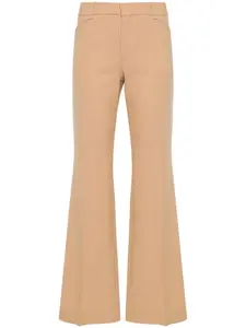 Расклешенные брюки из смесовой шерсти Chloe, бежевый