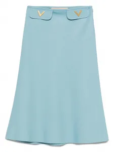 Юбка миди А-силуэта VALENTINO GARAVANI, синий