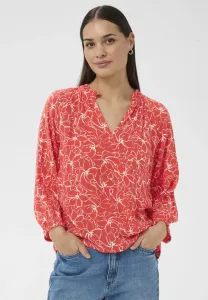 Блузка katine янтарного цвета Kaffe, Poppy Red Chalk Flower