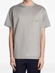 Футболка с вышитым логотипом Low Brand, серый