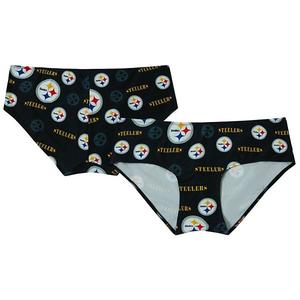 Женские трусы-шорты Concepts Sport черные Pittsburgh Steelers с мозаичным принтом Unbranded