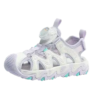 Детские сандалии Vivobook с нескользящей подошвой и дышащим верхом BOBDOG, розовый/фиолетовый