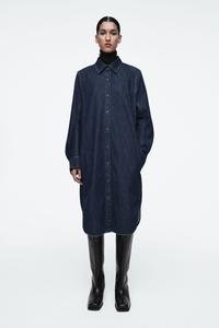 Джинсовая юбка миди COS, цвет Ciemny indygo