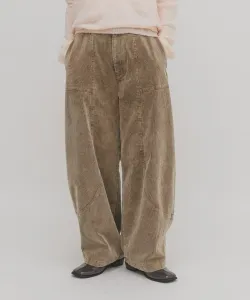 Вельветовые брюки-кокон Kbf, цвет Hazel