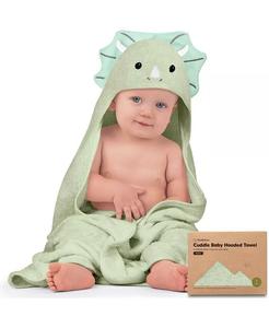 Детское полотенце с капюшоном Keababies Cuddle органическое, зеленый