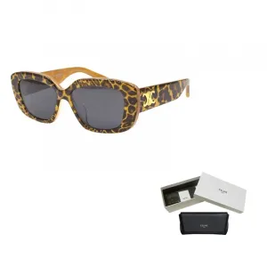 CELINE Кошачий глаз солнцезащитные очки, Leopard Print