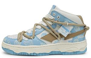 Кроссовки JEANSWEST Skateboarding Shoes Unisex High-top, белый/синий