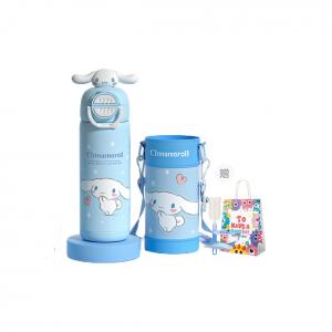 Термостакан Sanrio, double cup-синий cinnamoroll+cup brush+shopping bag