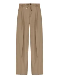 Брюки с защипами спереди MONCLER, коричневый