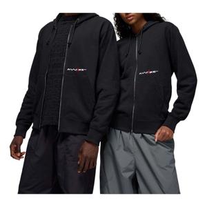 Худи Air Jordan x Awake NY Full-Zip Fleece Relaxed Fit Hoodie 'Black'