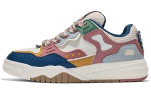 Антискользящие износостойкие низкие скейтерские кроссовки Unisex White Red Kappa