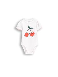 Coccodrillo Белый боди с короткими рукавами