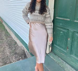 Комплект с свитером и платьем Lou в сером цвете Design History, серый