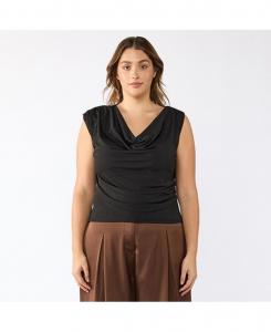 Топ без рукавов Dune Asymm больших размеров ESTELLE, Black