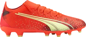 Бутсы Puma Ultra Match FG AG Fearless Pack, красный