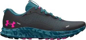 Кроссовки Under Armour Wmns Charged Bandit Trail 2 Grey Still Water Camo, серый