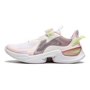 Dragonfly Leap V2 Амортизирующие, износостойкие низкие повседневные детские кроссовки White Pink LINING YOUNG, Standard White/Light Rose Pink/Sweet Apricot Pink