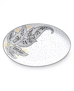 Сара Миллер Artisanne Noir большое сервировочное блюдо Portmeirion, white