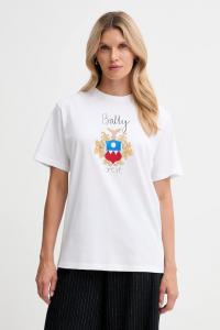 Хлопковая футболка Bally, белый