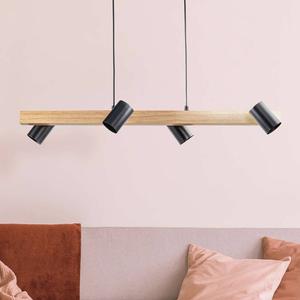 Подвесной светильник Näve Frida 4-flammig, железо - черное / коричневое