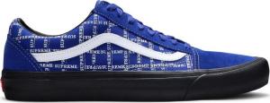 Кеды Vans Supreme x Old Skool Pro Logo Pattern - Royal, синий