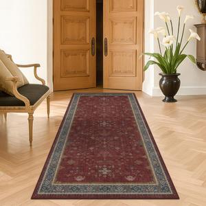 Ковровая дорожка Hazo Haus для кухни, 92х183 см, бордовый