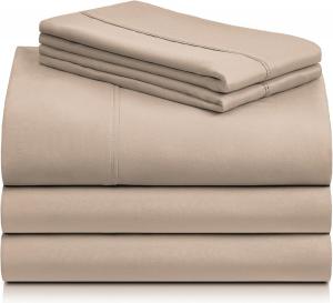 Комплект постельного белья LuxClub, 5 предметов, 274х260/100х203/51х91 см, светлый хаки