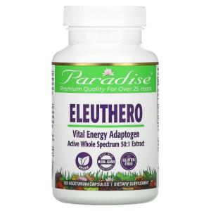 Добавка Paradise Herbs Eleuthero, 120 вегетарианских капсул