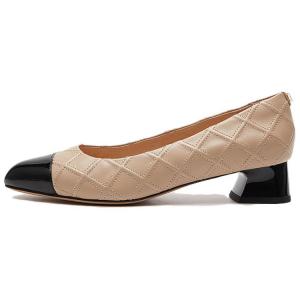 Туфли на высоком каблуке для женщин LE SAUNDA, Dark Beige+Black Bek