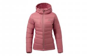 Куртка пуховая тренировочная серия LiNing женская увядшая роза красная Withered Rose Red