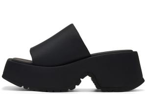 Шлепанцы женские черные Gg-Cc