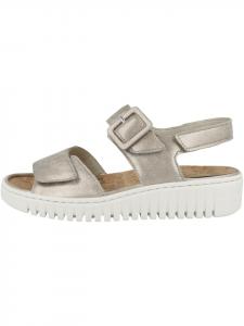 WALDLÄUFER Сандалии на танкетке H-Willow светло-серого цвета