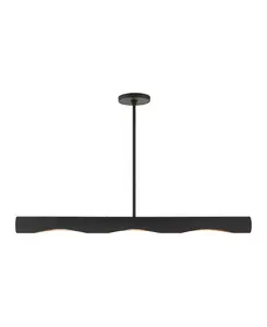 Линейная люстра Novato на 3 лампы Livex, black