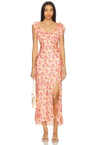 Платье Maisy от Astr The Label, pink multi ditsy