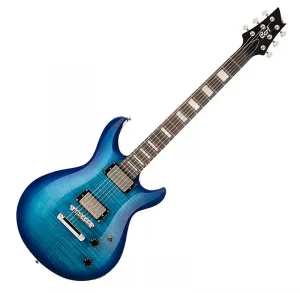 Электрогитара Cort M600 Blue Burst с топом из клена Flame и двойным вырезом