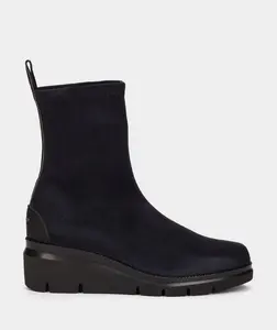 Женские ботинки из эластичной ткани на танкетке Weekend by Pedro Miralles, темно-синий