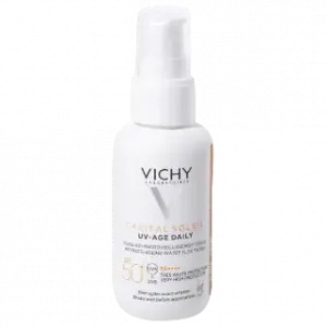 Vichy Capital Soleil UV-Age красящий флюид против фотостарения SPF50+, 40 мл