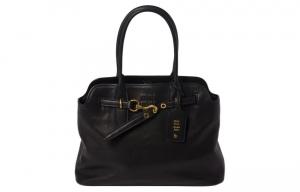 Кожаная женская сумка через плечо MIU MIU черная