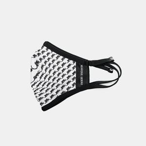Маска Marine Serre Gecko Jacquard Face, черный/серый