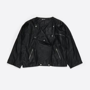 Куртка Bimba Y Lola Leather Double-Breasted, черный